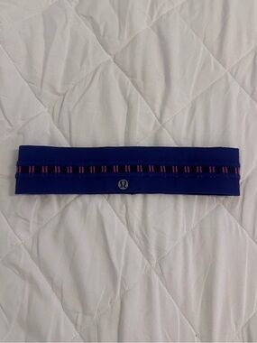 lululemon athletica Dark Purple Headband with Pink Accent